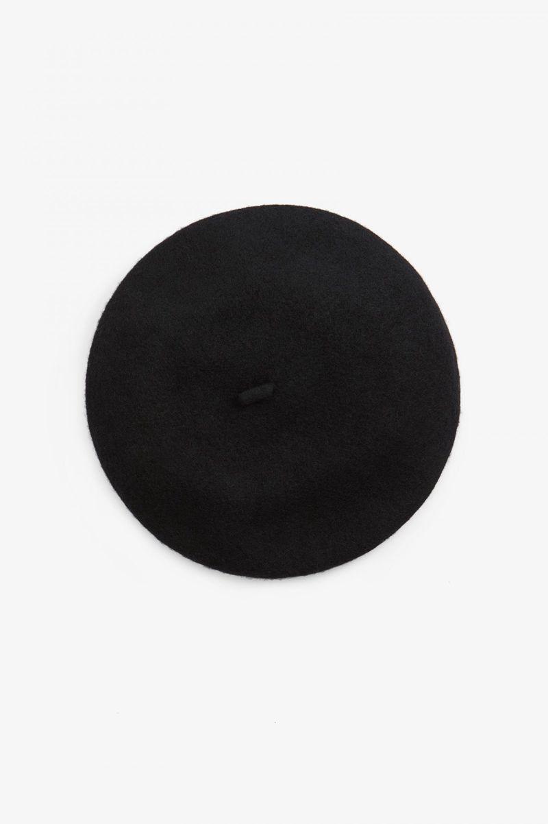 Black Fred Perry Beret Women's Hats | PH 1837FDNM